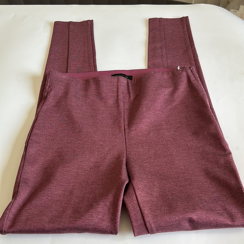 Ann Taylor Stretch Office Career Ankle Yoga Pants Leggings Dusty Mauve